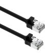 CAT6A MINI P/LEAD 0.2M BK X10