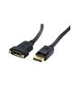 StarTech.com 3ft (1m) Panel Mount DisplayPort Cable - 4K x 2K - DisplayPort 1.2 Extension Cable Male to Female - DP Video Extender Cord with Panel Mount DP Connector - DP Monitor Cable