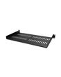 StarTech.com 1U Server Rack Shelf - Universal Vented Rack Mount Cantilever Tray for 19" Network Equipment Rack & Cabinet - Heavy Duty Steel - Weight Capacity 44lb/20kg - 10" Deep Shelf, Black