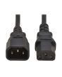 Eaton P004-01M-EU power cable Black 1 m IEC C13 IEC C14