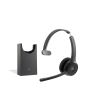 Cisco Headset 721, Wireless Single On-Ear Bluetooth Headphones, Webex Button, USB-A HD Bluetooth Adapter, Soft Case, Charging Stand, Carbon Black, 1-Year Limited Liability Warranty (HS-WL-721-BUNAS-C)
