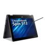 Acer Chromebook SPIN 512 R856TN-TCO 4GB/64GB Intel® N N100 30.5 cm (12") Touchscreen HD+ LPDDR5-SDRAM eMMC Wi-Fi 6E (802.11ax) ChromeOS Black