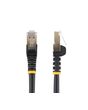 StarTech.com 2m CAT6a Ethernet Cable - 10 Gigabit Shielded Snagless RJ45 100W PoE Patch Cord - 10GbE STP Network Cable w/Strain Relief - Black Fluke Tested/Wiring is UL Certified/TIA