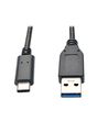 Tripp Lite U428-003-G2 USB-C to USB-A Cable (M/M), USB 3.2 Gen 2 (10 Gbps), Thunderbolt 3 Compatible, 3 ft. (0.91 m)