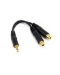 StarTech.com 6in Stereo Splitter Cable - 3.5mm Male to 2x 3.5mm Female