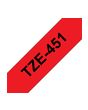 Brother TZE-451 label-making tape Black on red TZ