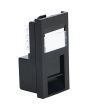 EXL C5E RJ45 L/PROFILE MOD-BK