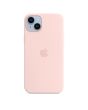 Apple iPhone 14 Plus Silicone Case with MagSafe - Chalk Pink