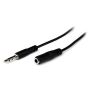 StarTech.com 2m Slim 3.5mm Stereo Extension Audio Cable - M/F