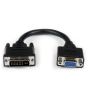 StarTech.com 8in DVI to VGA Cable Adapter - DVI-I Male to VGA Female