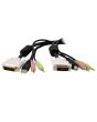 StarTech.com KVM Cable for DVI and USB KVM Switches with Audio & Microphone - 6ft