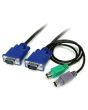StarTech.com 6 ft 3-in-1 Ultra Thin PS/2 KVM Cable