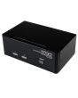 StarTech.com 2 Port DVI VGA Dual Monitor KVM Switch USB with Audio & USB 2.0 Hub