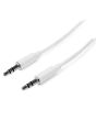 StarTech.com 3m White Slim 3.5mm Stereo Audio Cable - Male to Male