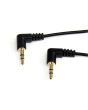 StarTech.com 6 ft Slim 3.5mm Right Angle Stereo Audio Cable - M/M