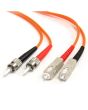 StarTech.com Fiber Optic Cable - Multimode Duplex 62.5/125 - LSZH - ST/SC - 2 m
