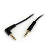 StarTech.com 3 ft Slim 3.5mm to Right Angle Stereo Audio Cable - M/M