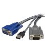StarTech.com 6 ft Ultra-Thin USB VGA 2-in-1 KVM Cable