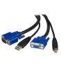 StarTech.com 15 ft 2-in-1 Universal USB KVM Cable
