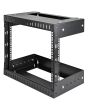 StarTech.com 8U 19" Wall Mount Network Rack - Adjustable Depth 12-20" 2 Post Open Frame Server Room Rack for AV/Data/ IT Communication/Computer Equipment/Switch w/Cage Nuts & Screws