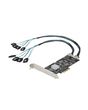 StarTech.com 8 Port SATA PCIe Card - PCI Express 6Gbps SATA Expansion Adapter Card with 4 Host Controllers - SATA PCIe Controller Card - PCI-e x4 Gen 2 to SATA III - SATA HDD/SSD