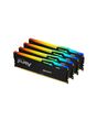 Kingston Technology FURY Beast 64GB 5600MT/s DDR5 CL40 DIMM (Kit of 4) RGB XMP
