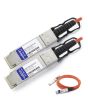 AddOn Networks 2m QSFP+ - QSFP+ InfiniBand/fibre optic cable QSFP+ Orange