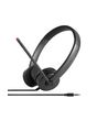 Lenovo Stereo Analog Headset Wired Head-band Office/Call center Black