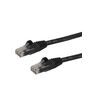 StarTech.com 10m CAT6 Ethernet Cable - Black CAT 6 Gigabit Ethernet Wire -650MHz 100W PoE RJ45 UTP Network/Patch Cord Snagless w/Strain Relief Fluke Tested/Wiring is UL Certified/TIA