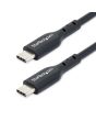StarTech.com 1m (3ft) USB C Charging Cable, USB-C Cable, USB 2.0 Type-C Laptop Charger Cord, 60W 3A Power Delivery, TPE Jacket, USB-C Data Transfer Cable, M/M
