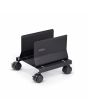StarTech.com Computer Tower Cart, Rolling Mobile CPU Caddy on Wheels (Casters), Max Load 46.3lb/21kg, Adjustable PC Case Mount, Desktop Floor Stand, Steel Dolly