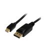 StarTech.com 2m (6ft) Mini DisplayPort to DisplayPort 1.2 Cable - 4K x 2K UHD Mini DisplayPort to DisplayPort Adapter Cable - Mini DP to DP Cable for Monitor - mDP to DP Converter Cord