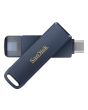 SanDisk iXpand USB flash drive 128 GB USB Type-C / Lightning 3.2 Gen 1 (3.1 Gen 1) Blue
