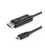 StarTech.com 3ft (1m) USB C to DisplayPort 1.2 Cable 4K 60Hz - Bidirectional DP to USB-C or USB-C to DP Reversible Video Adapter Cable - HBR2/HDR - USB Type C/TB3 Monitor Cable