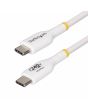 StarTech.com 2m White USB-C Charging Cable, USB-IF Certified USB C Cable, 240W PD EPR, USB 2.0 Type-C Laptop Charger Cord, USB-C Data Transfer Cable, TPE Jacket