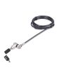 StarTech.com 3-in-1 Universal Laptop Lock 6.6ft (2m), Master Keyed Locking Cable, Computer Security, Compatible w/Noble Wedge®/Nano/K-Slot; Anti-Theft Cut-Resistant Cable