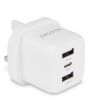 DICOTA D32070 mobile device charger Laptop, Smartphone White AC Fast charging Indoor
