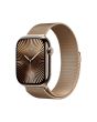 Apple Watch Series 10 GPS + Cellular 46mm Gold Titanium Case with Gold Milanese Loop - S/M