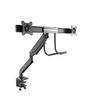 StarTech.com Desk Mount Dual Monitor Arm with USB & Audio - Slim Full Motion Adjustable Dual Monitor VESA Mount for up to 32" Displays - Ergonomic Articulating - C-Clamp/Grommet