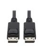Tripp Lite P580-010 DisplayPort Cable with Latching Connectors, 4K 60 Hz (M/M), Black, 10 ft. (3.05 m)