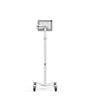 Compulocks Universal Invisible Mount Medical Rolling Cart Extended White