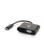 C2G USB C to VGA Video Adapter w/ Power Delivery - USB Type C to VGA Black