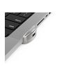 Compulocks Ledge Lock Adapter for MacBook Pro 14" M1, M2 & M3 with Keyed Cable Lock Silver