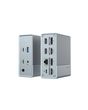 HYPER HDG212B laptop dock/port replicator Docking USB 3.2 Gen 2 (3.1 Gen 2) Type-C Silver