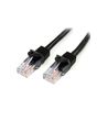 StarTech.com Cat5e Patch Cable with Snagless RJ45 Connectors - 1m, Black