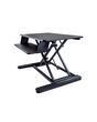 StarTech.com Sit Stand Desk Converter with Keyboard Tray - Large 35” x 21" Surface - Height Adjustable Ergonomic Desktop/Tabletop Standing Workstation - Holds 2 Monitors - Pre-Assembled
