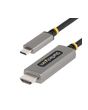StarTech.com 6ft (2m) USB-C to HDMI Adapter Cable, 8K 60Hz, 4K 144Hz, HDR10, USB Type-C to HDMI 2.1 Video Converter Cable, USB-C DP Alt Mode/USB4/Thunderbolt 3/4 Compatible - USB-C Laptop to HDMI Monitor