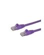StarTech.com 5m CAT6 Ethernet Cable - Purple CAT 6 Gigabit Ethernet Wire -650MHz 100W PoE RJ45 UTP Network/Patch Cord Snagless w/Strain Relief Fluke Tested/Wiring is UL Certified/TIA