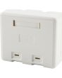 EXL+ 2P CAT6 S/MOUNT BOX WHITE