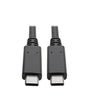 Tripp Lite U420-003-G2-5A USB-C Cable (M/M) - USB 3.2, Gen 2 (10 Gbps), 5A (100W) Rating, Thunderbolt 3 Compatible, 3 ft. (0.91 m)